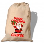 Santa Gift Bag (Name)